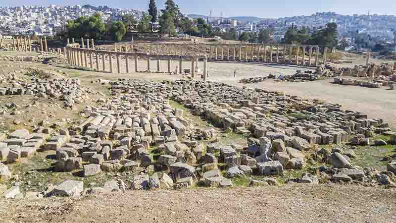 219 - Jordania - Jerash - Foro o plaza Ovalada